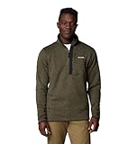 Columbia Men's Sweater Weather Half Zip, Greenscape Heather, Medium