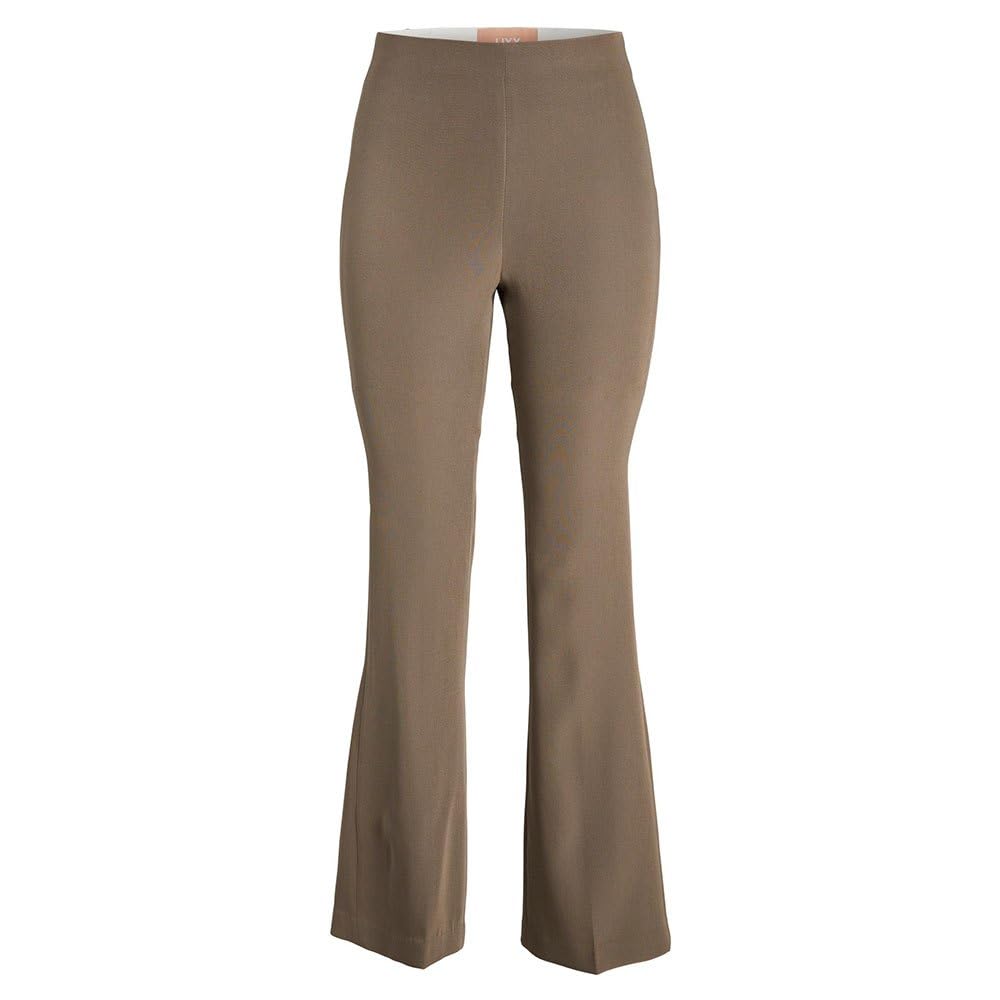 Jack & Jones Damen Jxmynte Slim Flared Hw Pant PNT Noos Hose, Morel, L