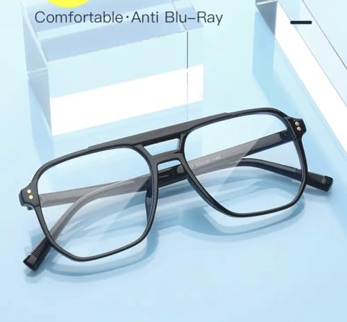 Image of Blue Light Blocking Glasses Gaming Filter Transparent Square Eyeglasses For Eye Protection Men Women, Computer /Tablet /Laptop /Mobile /TV, Anti Blue & Anti eyestrain