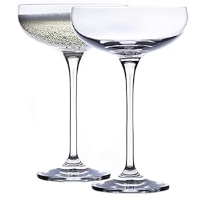 RADHIKA Store Champagne Coupes Wine Cocktail Crystal Clear Glasses Cocktail Glass Steam Less Wine Glass Mocktail Martini…