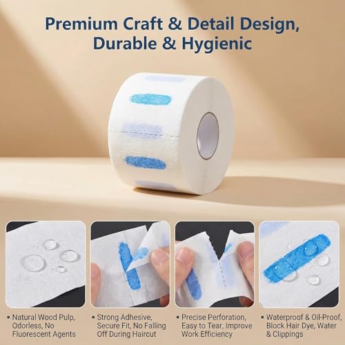 85 Zählt Einweg Friseur Nackenstreifen Stretchy Papier Nackenband Schutz Friseur Zubehör für Haarschnitt Rasieren Styling Färbung