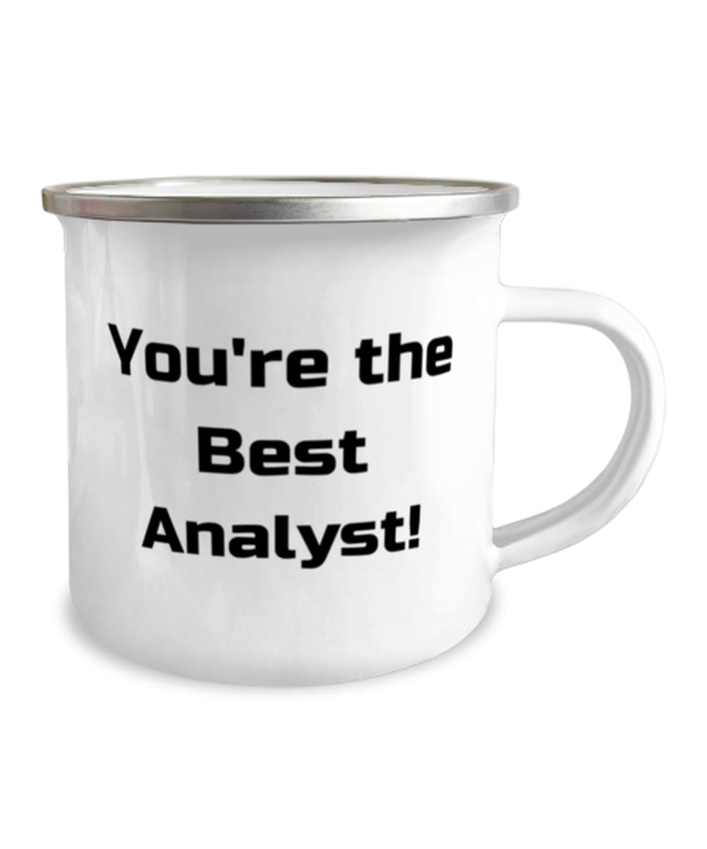 Brilliant Analyst Gifts, You're the Best Analyst!, Unique 12oz Camper Mug For Men Women, From Boss, Unique analyst gifts, Inexpensive analyst gifts, Affordable analyst gifts, Gifts for analysts, Gift