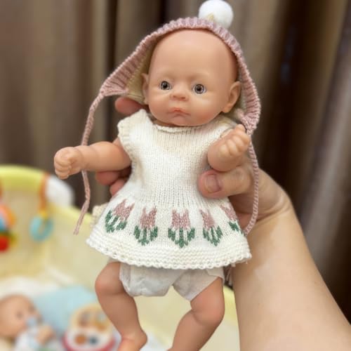 Muñeca Bebe Silicona Reborn 10 Pulgadas Realista miniatura 3