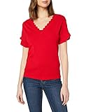  Naf Naf Damen Menu42 T-Shirt, Rot (Lipstick Aabn), Medium