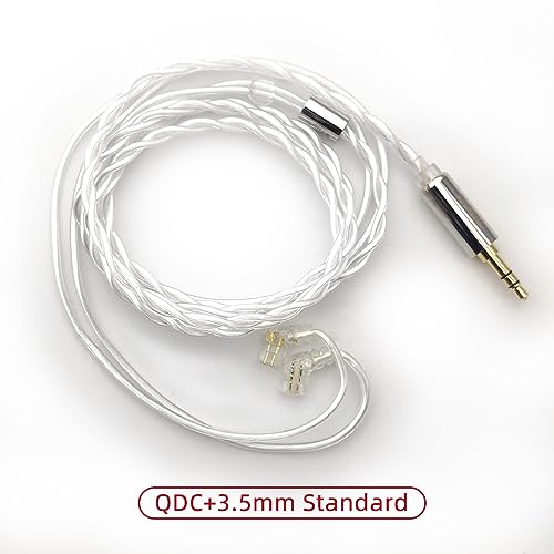 FAAEAL Earphone Cable Litz 5N-OCC Headphone Upgrade Wire QDC/C/S Pin Earbuds Replacement Line 3.5mm Headset Cable For KZ ZS10 ZSN PRO D-Fi EDA DQS PR2 TRN MT1 PRO TANGZU WANER SG Earphones (QDC 3.5mm) by FAAEAL - Image 2