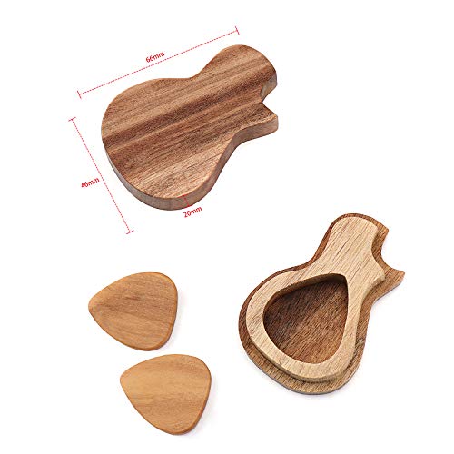 NSSTAR Médiators personnalisés en bois avec boîte de rangement pour médiators - Les Beatles, Paul McCartney, John Lennon, RIngo Starr, George Harrison NSSTAR Médiators personnalisés en bois avec boîte de rangement pour médiators – Image 4