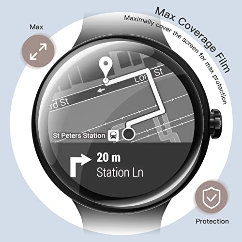 JETech Screen Protector for Google Pixel Watch 3/2/1 41mm, Anti-Scratch Self-Healing Soft TPU Film, HD Clear, 6-Pack