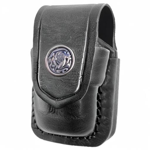 Single Speedloader Pouch for 357 Magnum 6 & 7, 44 Magnum 5, S&W .38 Special 6 Shots - Genuine Leather Carrier/Case with Belt Clip Handmade (ALISM037)