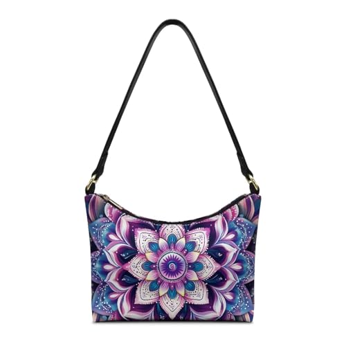 Image of Handbag for Women Leather Underam Shoulder Bag with Zipper Fashion Work Purse Waterproof Travel Wallet