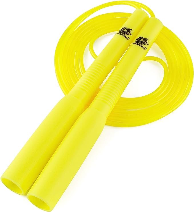 Buddy Lee Magic Speed Pro Fitness Jump Rope - Yellow | Ergonomically Designed Long Handles| Flower...