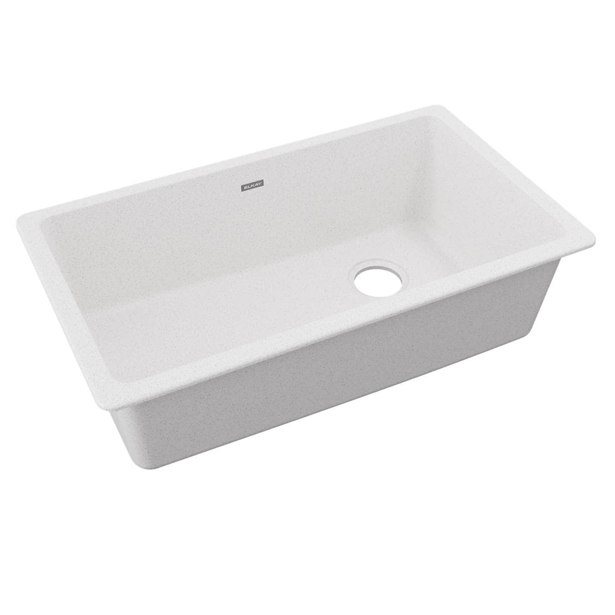 Photo 1 of Elkay Quartz Classic ELGU13322WH0 White Single Bowl Undermount Sink