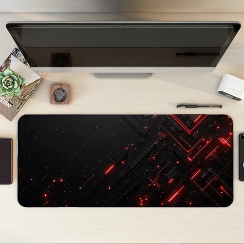Image of XL Extended Gaming Mouse Pad | XXL Large Desk Mat 60x30cm for Laptop & PC | Non-Slip Rubber Base, Waterproof, Durable & Smooth Surface | Office, Gaming & Study, asthetic