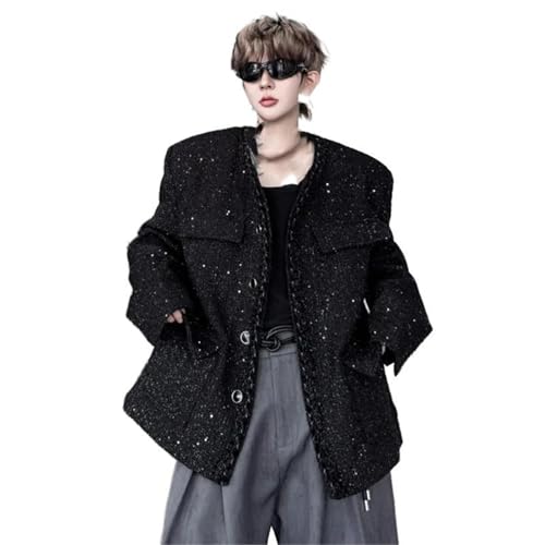 Veste de costume homme originale à col rond pour vos soirées branchées