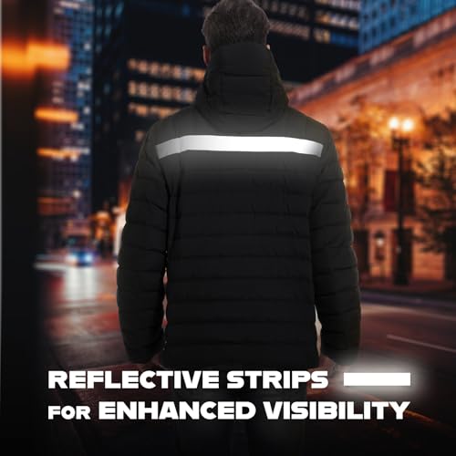 Men's Lightweight Packable Down Jacket Water-Resistant Winter Puffer Jackets with Hood2