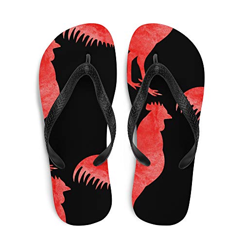 Rooster Bird Farm Animal (472) Flip-Flops