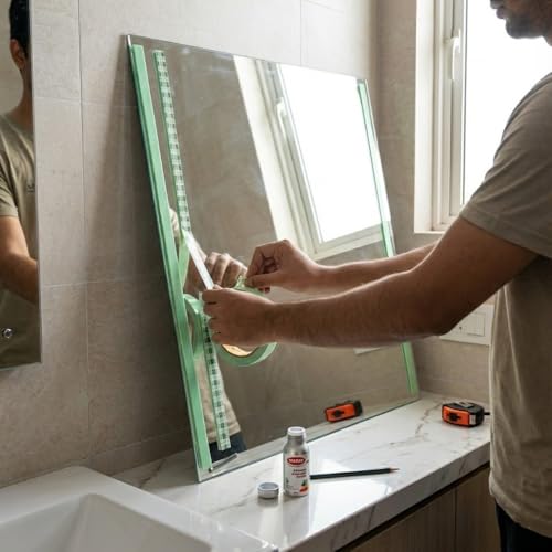 Image of Mario Mirror Mounting Very High Bond Double Sided Tape 18mm x 5m Heavy Duty Foam Adhesive with Primer, VHB Industrial Grade Waterproof Tape Wall & Glass Fixing