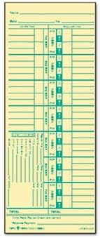 Time Cards For Employees TOPS Weekly Time Cards - 3.5" X 9", 500 Per Box, For Acroprint/IBM/Lathem/Simplex Punch Clocks TOPS Weekly Time Card 3.5x9 Inch 500 Box For Punch Clock - Foto 11