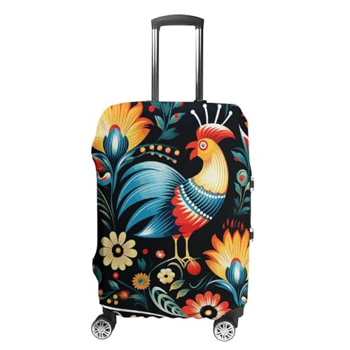 Carry on Luggage Cover Polish Folk Art Pattern Suitcase Covers for Luggages Tsa Approved Travel Luggage Sleeve Protector Elastic Suitcase Protector Anti-Scratch Washable Fits 19-30 Inch Case -XL