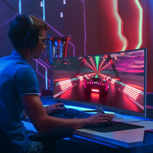 34" Curved 165Hz Gaming Monitor, 3440x1440, FreeSync - Black - Image 5