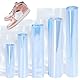 Swpeet 500Pcs 5 Größen 3.93 4.7 5.51 6.2 7.08 Klare PVC Schrumpfbeutel Schrumpfbänder Sortiment Kit, perforierte Schrumpfbeutel Hülsen für Seifenbad Bombe Gläser Taschen Seife Schrumpffolien