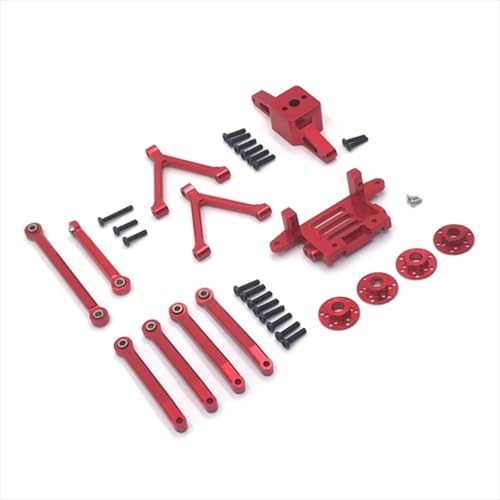 RC�C�����f�����i For SG-2801 1/28 4WD �����A�b�v�O���[�h�A�N�Z�T���[�A�_�v�^�^�C���b�h���[�^�[�x�[�X�T�[�{�x�[�X�Z�b�g RC �J�[�������i(Red)