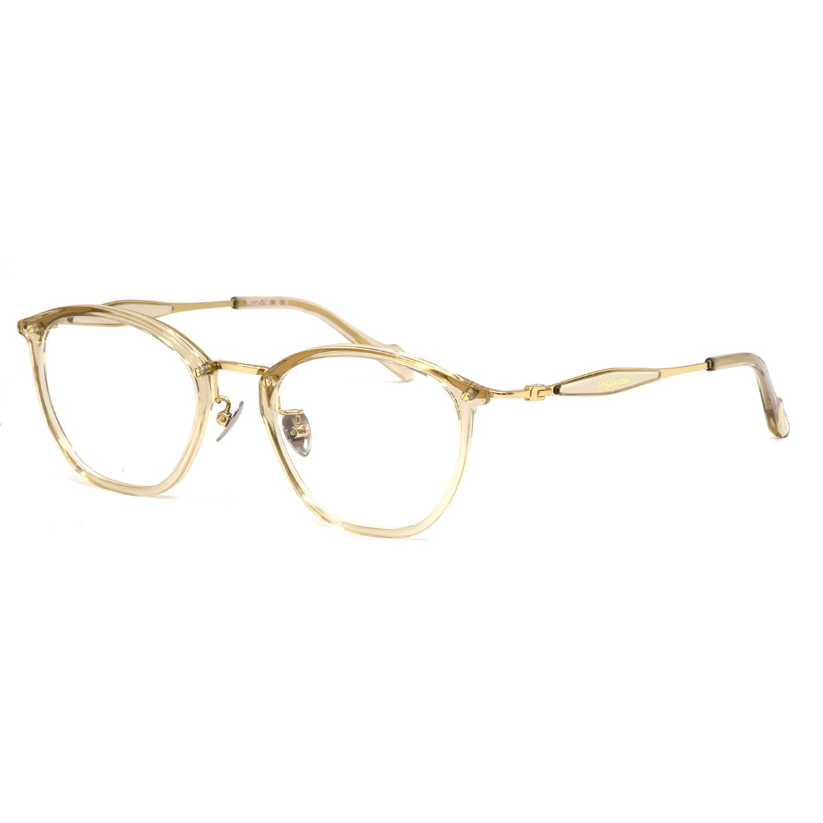 Amazon.co.jp: Yohji Yamamoto 19-0074 02 50 Glasses, clear beige 
