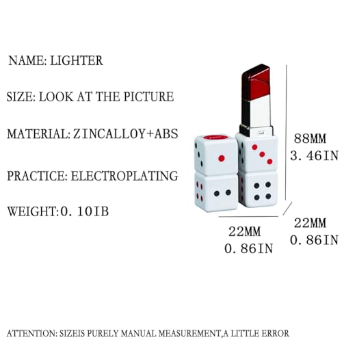 Encendedor de barra labial recargable de butano blanco miniatura 5