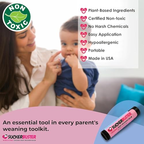Image of Baby Breastfeeding Weaning Balm Stick - 10oz, Organic Nipple Cream in Balm Stick - Postpartum Essentials, Stop Breastfeeding Essentials