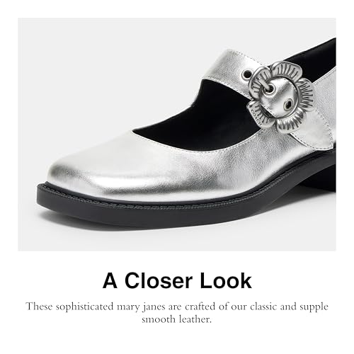 Coach Women's Metallic Tea Rose Mary Jane Flat4