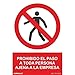 Normaluz RD40019 - Señal Prohibido El Paso A Toda Persona Ajena A La Empresa PVC Glasspack 0,7 mm 21x30 cm