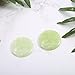 Bememo 2 Pieces Jade Stone for Lash Glue Eyelash Extension Round Jade Stone Green Lash Tile Glue Holders Adhesive Pallet Fake Eyelash Holder Base 2 Inch