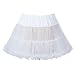 Produktbild Boolavard 18" 50s Retro Underskirt Swing-Klassiker Mini Petticoat Fancy Net Tulle Unterrock Rocke Rockabilly Tutu Schwarz, Rosa, Weiß, Blau, Rot (Weiß, L-XL (EU 42-50))