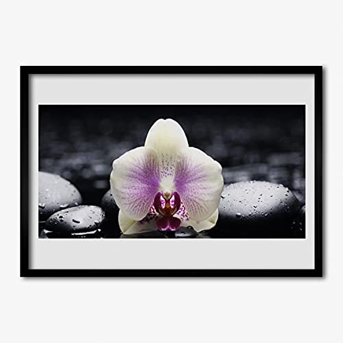 Plante fleur d'orchidée affiche encadrée 70x50 cm Tulup en bois MDF pour salon