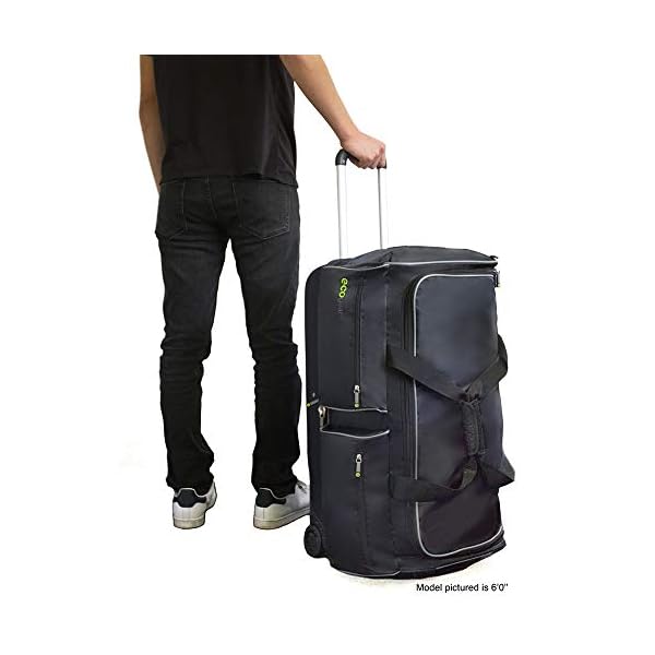 Ecogear 28″ Dance Garment Rack ,Costume Rack Duffel CarryOn Rolling Luggage with Aluminum Rem