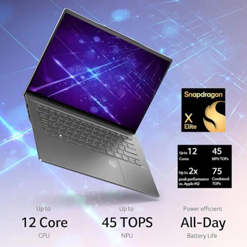 Image of acer Swift 14 AI Laptop, 120HZ 2k Touchscreen Laptop, Snapdragon X Elite 45 Top NPU, 16GB LPDDR5X RAM, 1TB Gen4 SSD, Windows 11 Pro, WiFi 7, BT 5.4, Backlit Keyboard, with Lifetime Microsoft Office