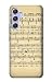 R2504 Vintage Music Sheet Case Cover for Samsung Galaxy A54 5G