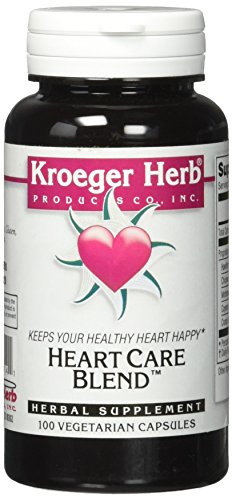 Kroeger Herb Heart Care Blend Vegetarian Capsules, 100 Count