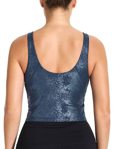 Image of THE GYM PEOPLE Womens' Sports Bra Longline Wirefree Padded with Medium Support