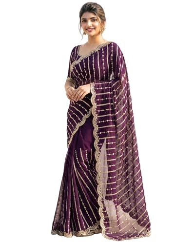 Image of Amazon Brand - Tavasya Womens Saree