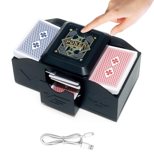 Mélangeur de cartes automatique électrique à piles pour poker et belote