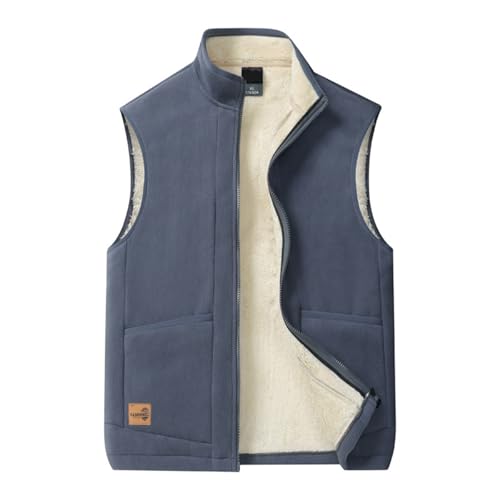 Gilet d'automne pour hommes chaud veste rembourrée épaisse style grande taille