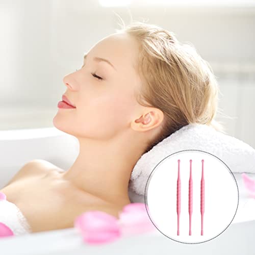 minkissy 20Pcs Disposable Ear Wax Removal Kit Plastic Ear Cleaner Stick Ear Curette Ear Sticks for Man Woman Children Ear Wax Removal Candles (Random Color)