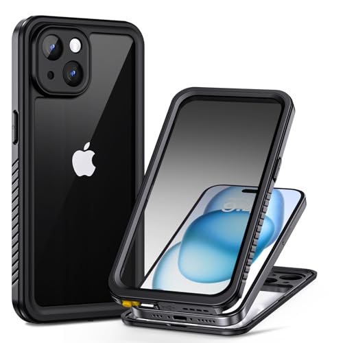 Coque iPhone 15 étanche évite les pannes d'eau et bloque les regards indiscrets
