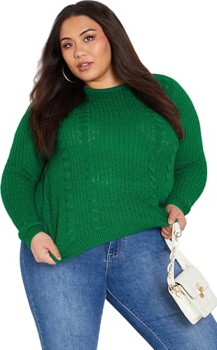 Image of Avenue Women's Cable Knit Full Sleeves Sweater