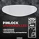 Pinlock Visier Universal 70 Antibeschlag Folie Helm – Anti Fog Innenfolie für Motorradhelm Jethelm Integralhelm Klapphelm – Pinlock Scheibe Nachrüsten Helmvisier Anti Beschlag