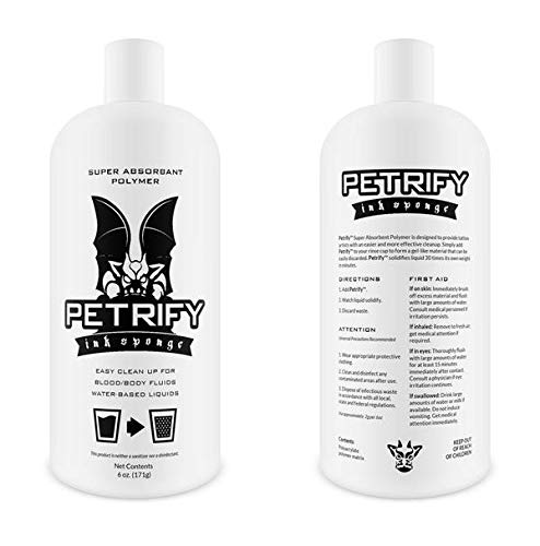 Petrify Needle Nose Bottle — 6 oz — Used to Clean Up Your Rinse Cups