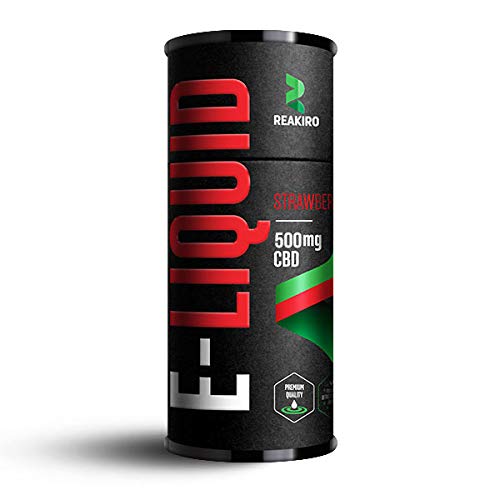 REAKIRO Vape E Flü,ssigkeit Erdbeere 10ml 500mg 5% Original Premium Hanfsaft fü,r E-Zigarette - Ohne Nikotin – Bild 4