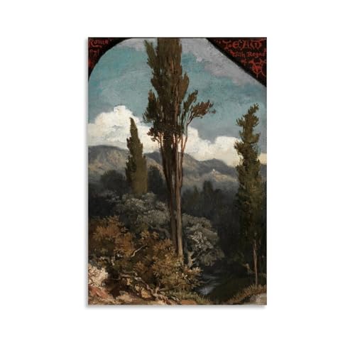 Impression d’art de paysage italien Elihu Vedder toile pour sublimer un grand mur nu