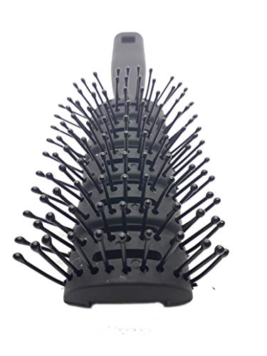 Foto von Flair Vent Haarbürste für Damen und Herren, Föhn- und Stylingbürste, weicher Griff, Schwarz