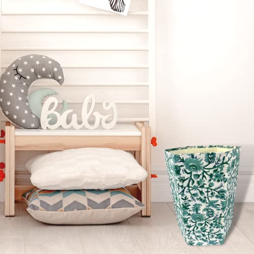Waste Basket | Decorative Small Waste Basket | Cute Bedroom Trash Can | Colorful Trash Can (Vines) #TOP6